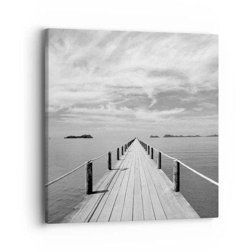 Bild auf Leinwand - Leinwandbild - Oder vielleicht eine Reise ... - 40x40 cm