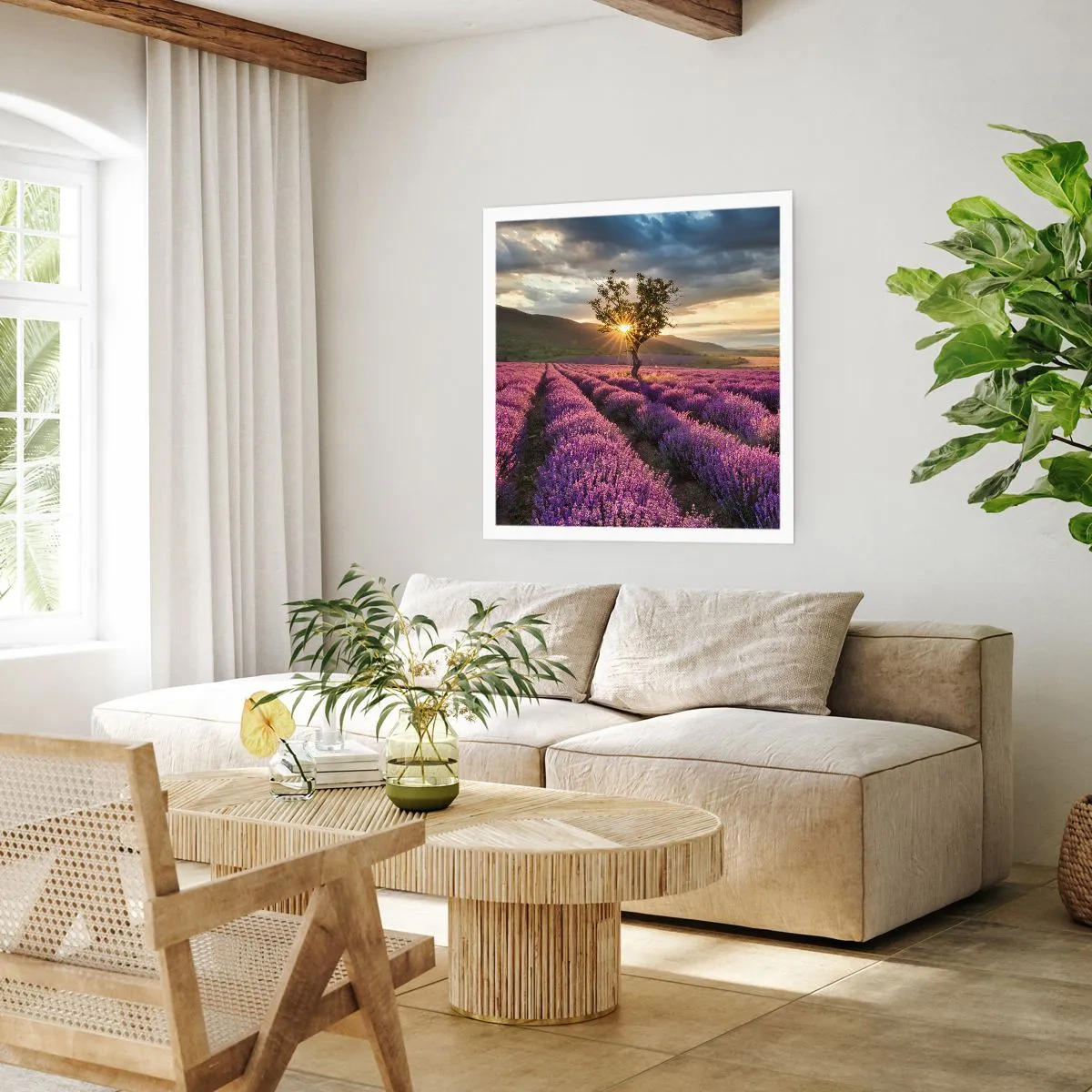 Poster - Fliederfarbenes Aroma - 60x60 cm