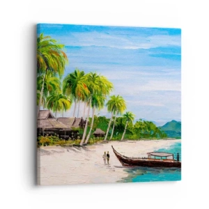 Bild auf Leinwand - Leinwandbild - Exotischer Traum - 30x30 cm