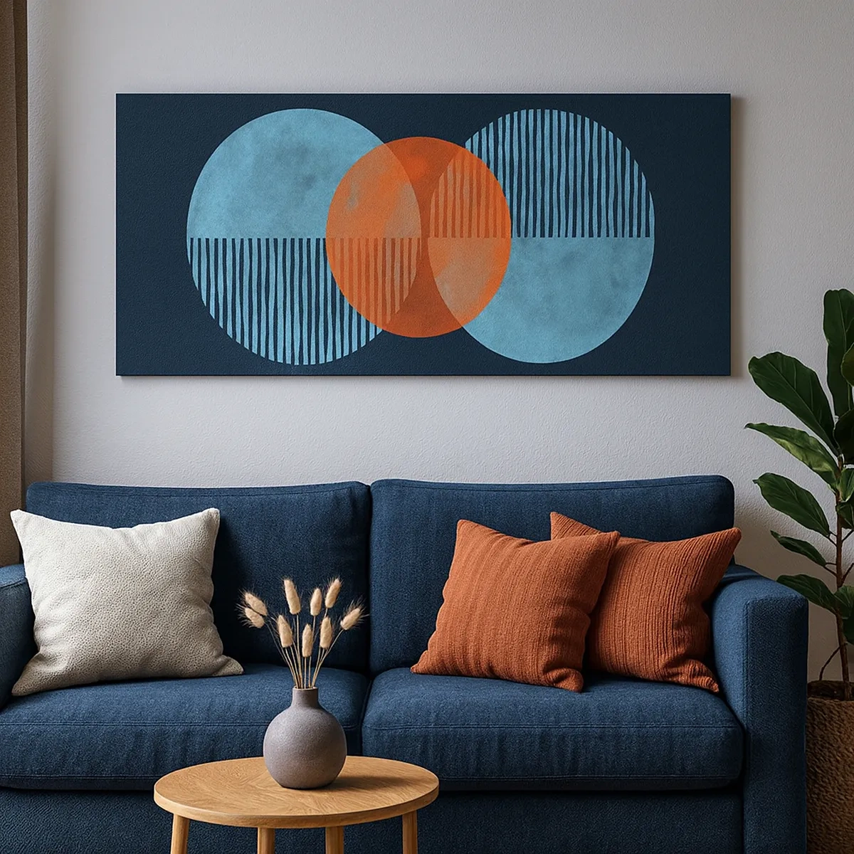 Bild auf Leinwand - Leinwandbild - Symmetrische Komposition - 30x30 cm