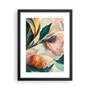 Poster in einem schwarzem Rahmen - Blumen der südlichen Inseln - 30x40 cm