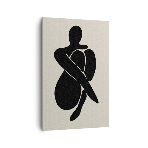 Bild auf Leinwand - Leinwandbild - In deinen eigenen Armen - 80x120 cm