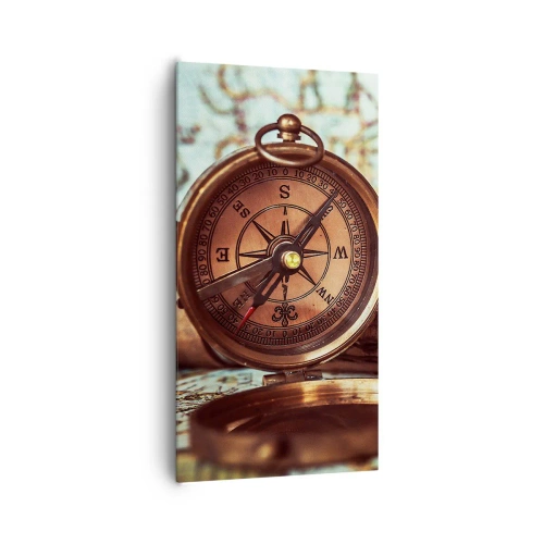 Bild auf Leinwand - Leinwandbild - Ein Piratenabenteuer in der Karibik wartet - 65x120 cm