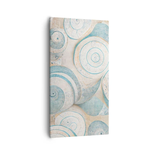 Bild auf Leinwand - Leinwandbild - Was verbirgt sich in der Muschel? - 55x100 cm