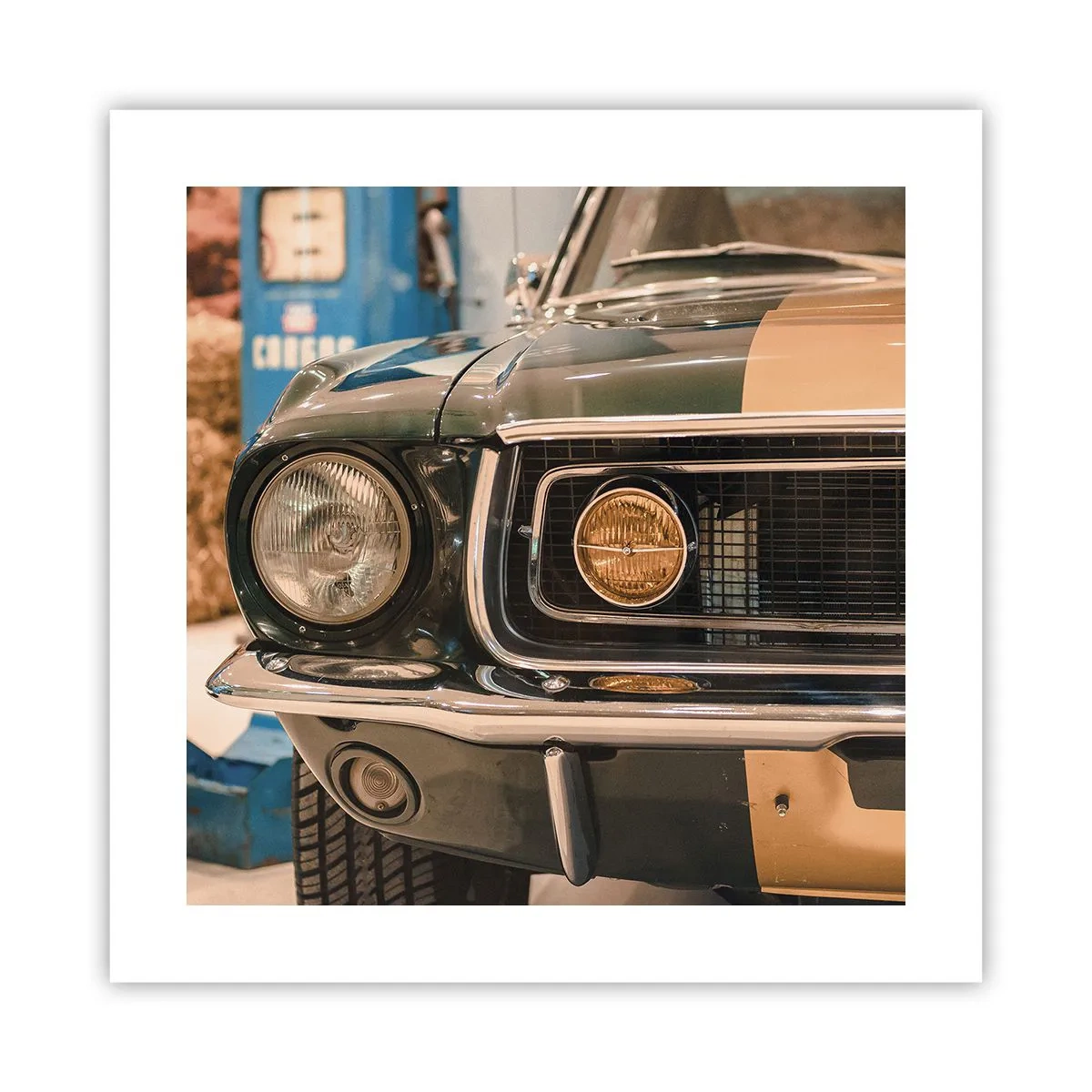 Poster - Treffen mit einer Legende - 40x40 cm