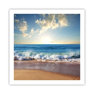 Poster - Bewegung und Stille zugleich - 60x60 cm