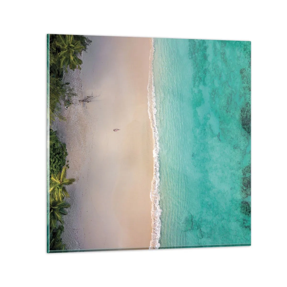 Glasbild - Bild auf glas - Paradiesstrand - 30x30 cm