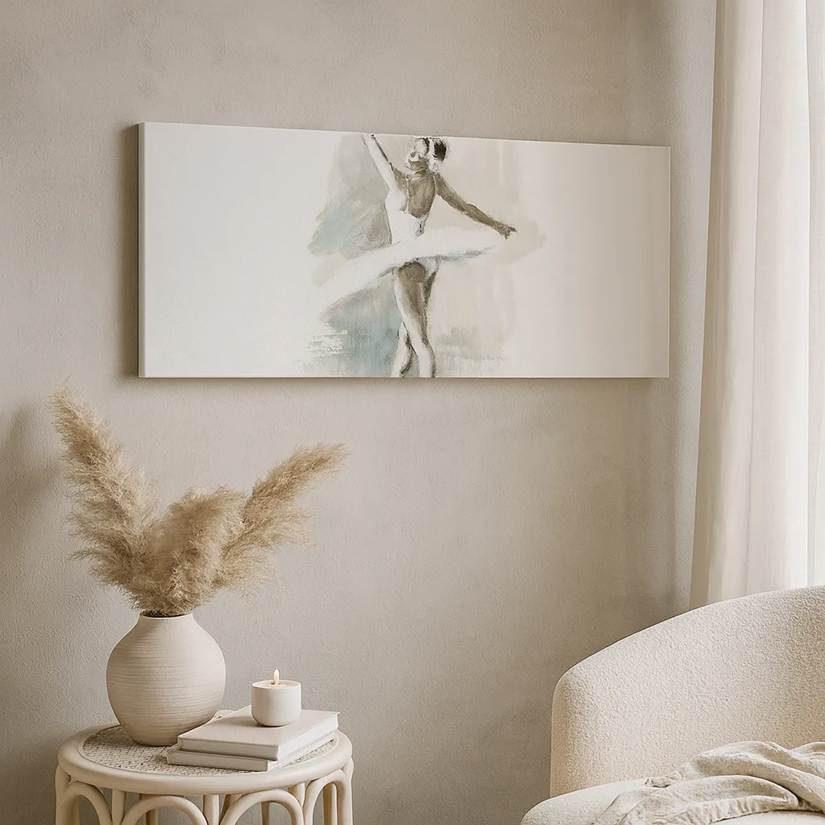 Bild auf Leinwand - Leinwandbild - In einen Schwan verzaubert - 30x30 cm