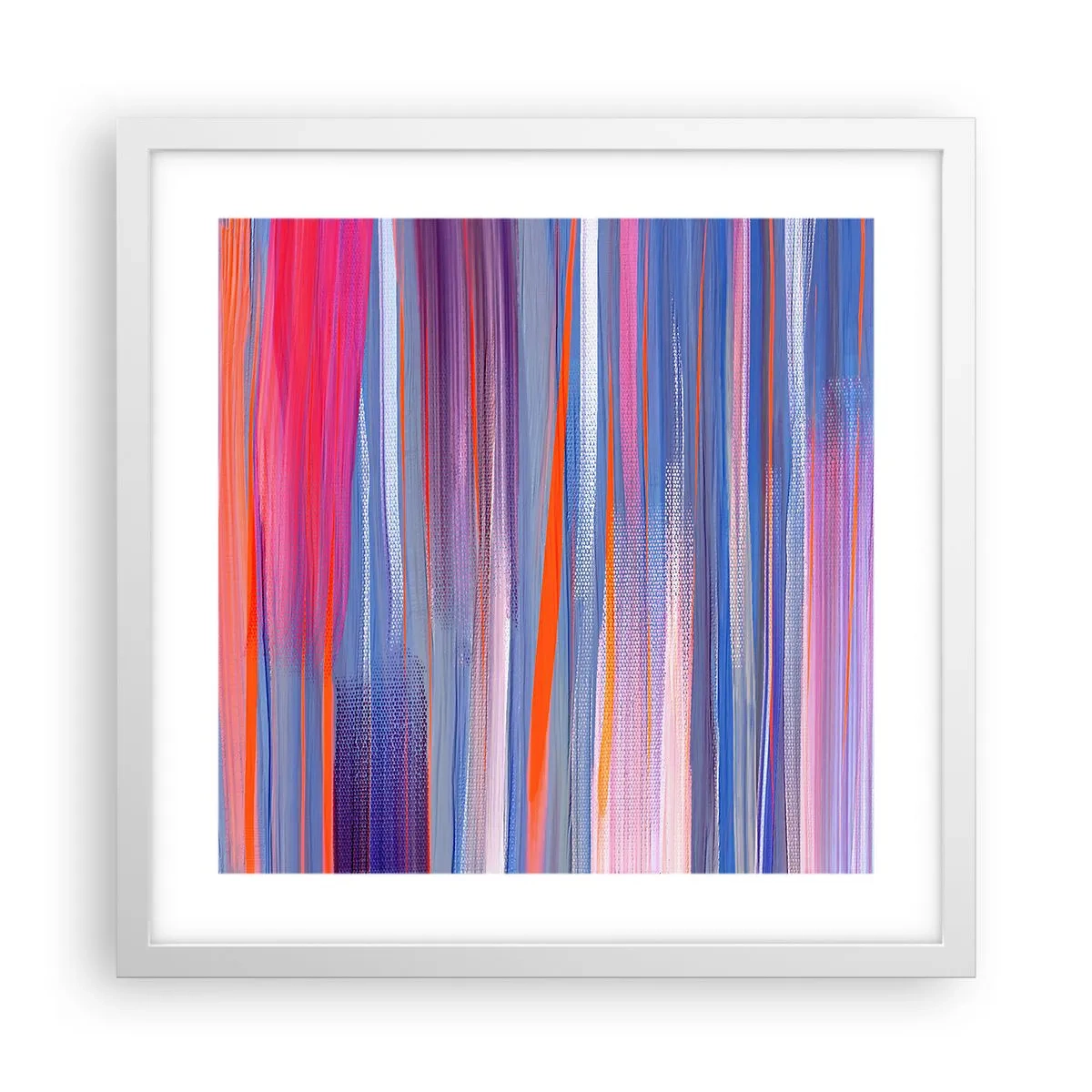 Poster in einem weißen Rahmen - Aufstieg zum Regenbogen - 40x40 cm