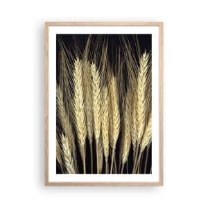 Poster in einem Rahmen aus heller Eiche - Rustikale Magie - 50x70 cm