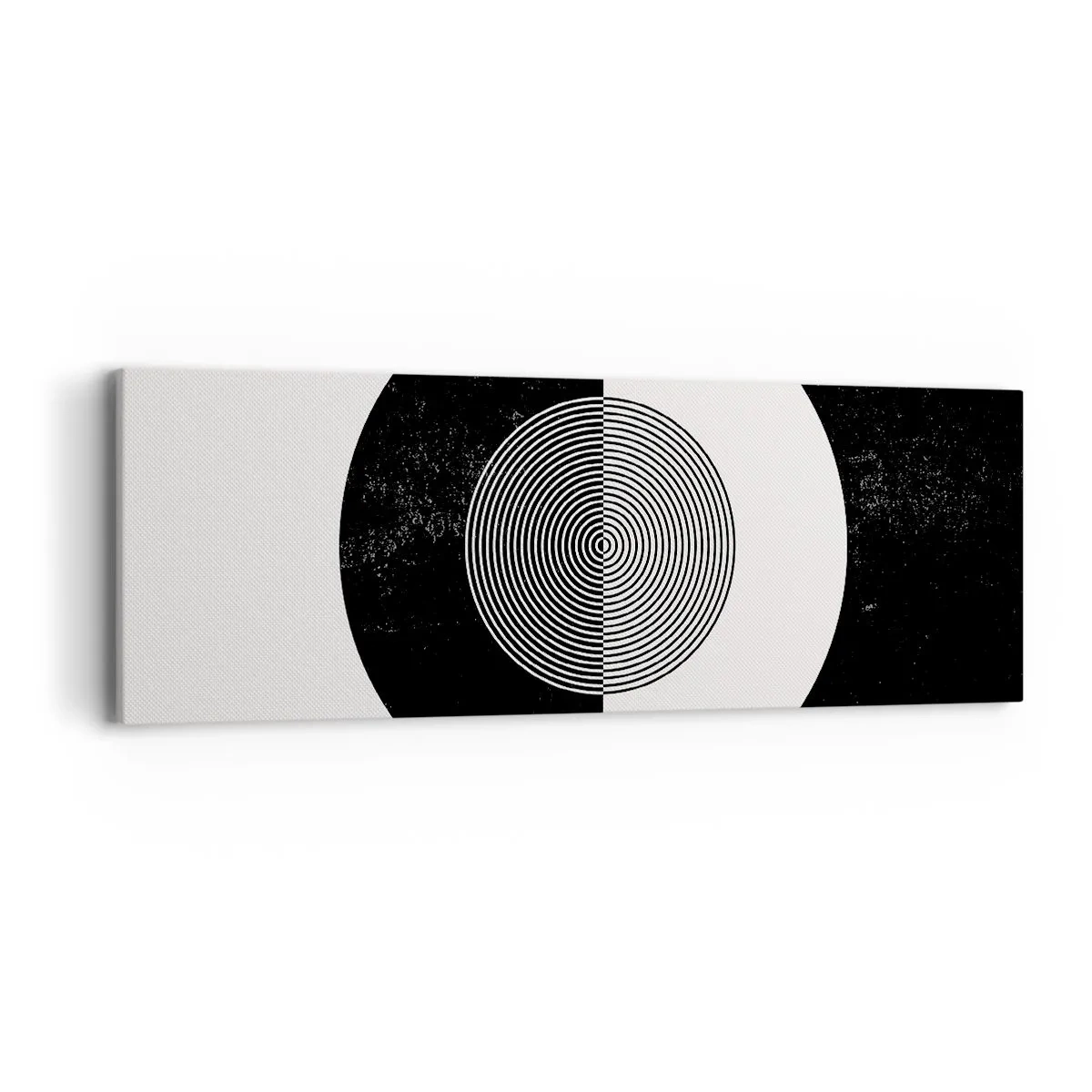 Bild auf Leinwand - Leinwandbild - Harmonie in Schwarz und Weiß - 90x30 cm