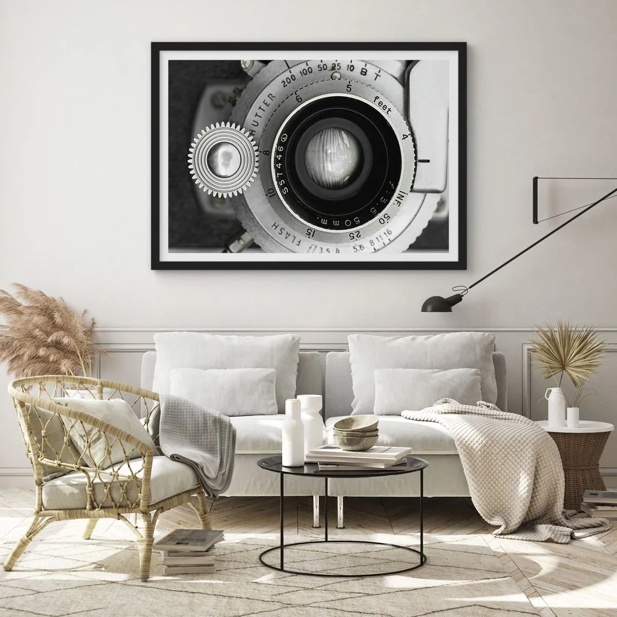Poster in einem schwarzem Rahmen - Eine Story über Hollywood - 50x40 cm