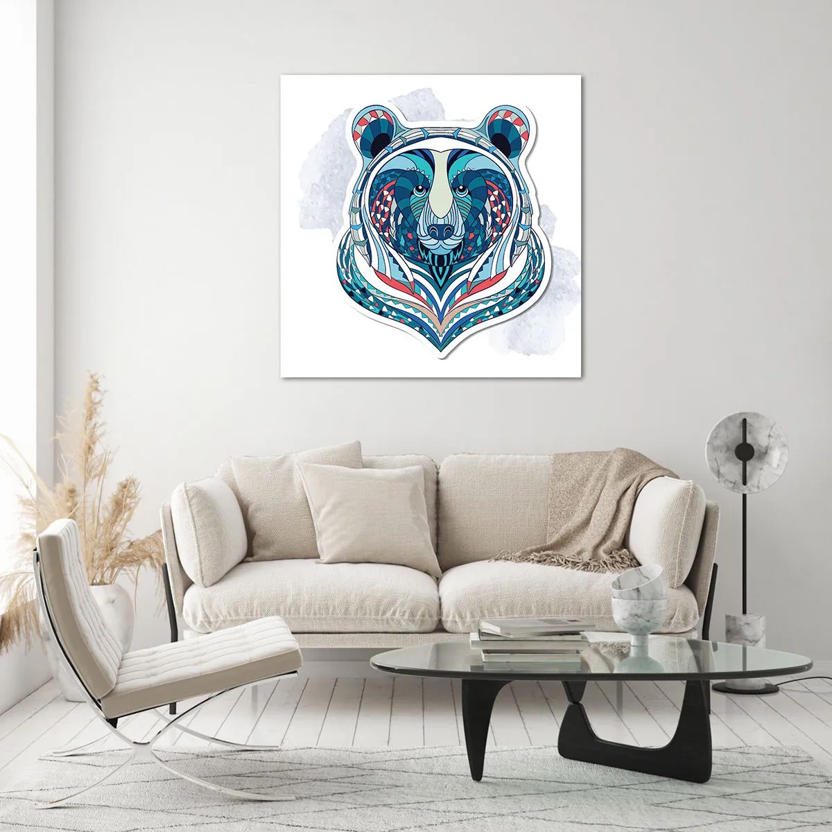 Glasbild - Bild auf glas - Eviva Grönland! - 60x60 cm