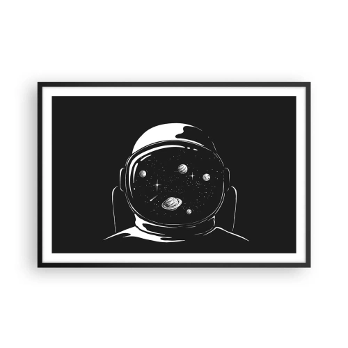 Poster in einem schwarzem Rahmen - Schöne Aussicht - 91x61 cm