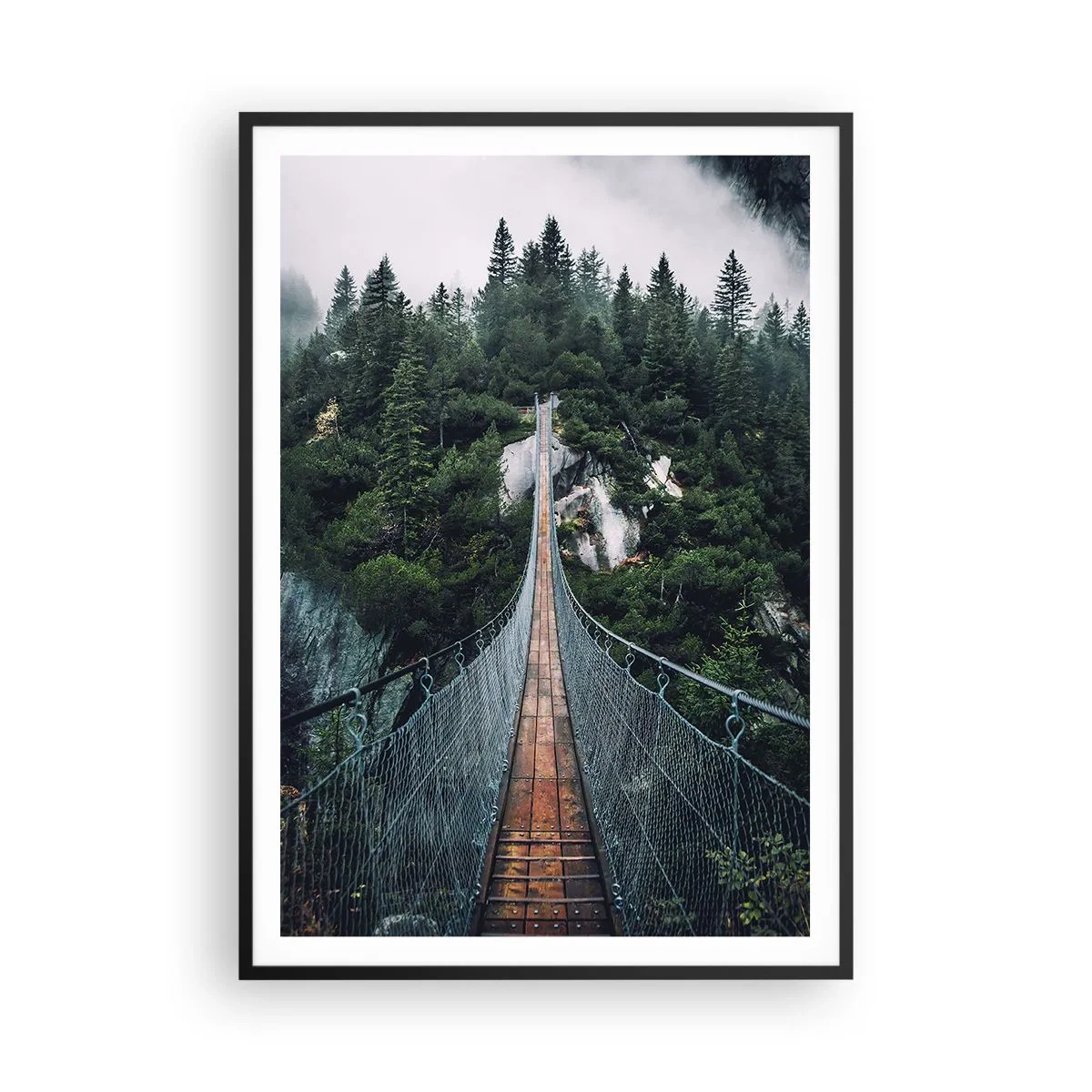 Poster in einem schwarzem Rahmen - Nur für Überflieger - 70x100 cm