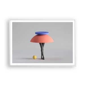 Poster in einem weißen Rahmen - Surrealistische Komposition - 100x70 cm