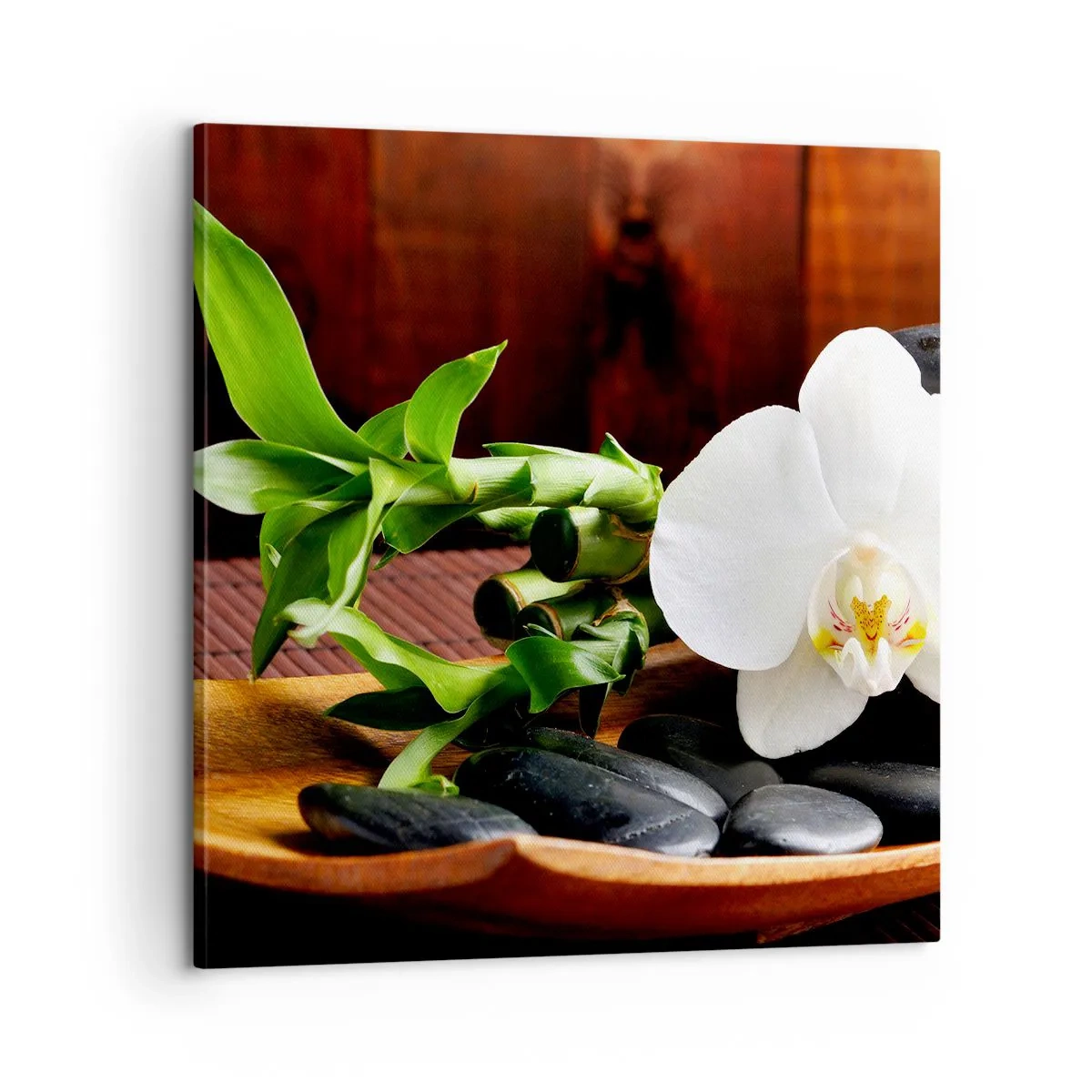 Bild auf Leinwand - Leinwandbild - Geben Sie sich dem Hauch der Natur hin - 60x60 cm