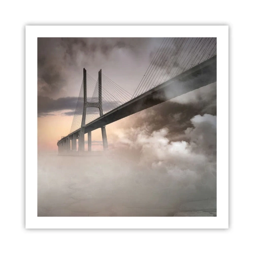 Poster - Auf dem Fluss, den es nicht gibt - 60x60 cm