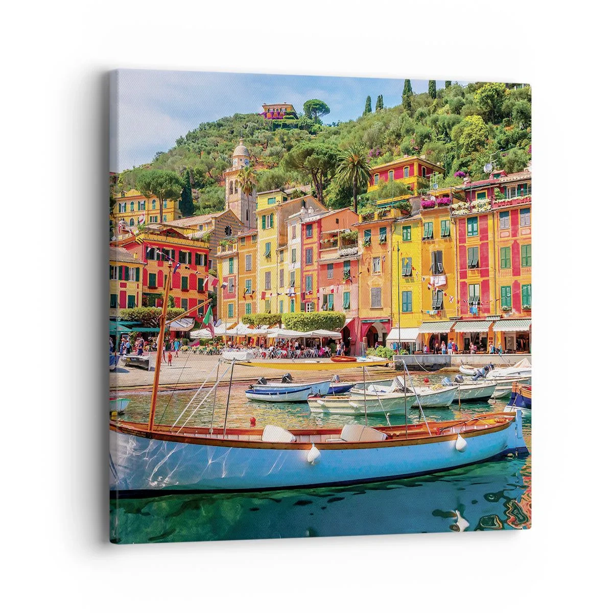 Bild auf Leinwand - Leinwandbild - Italienischer Morgen - 40x40 cm