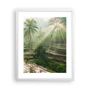 Poster in einem weißen Rahmen - In der Sonne aufwachsen - 40x50 cm