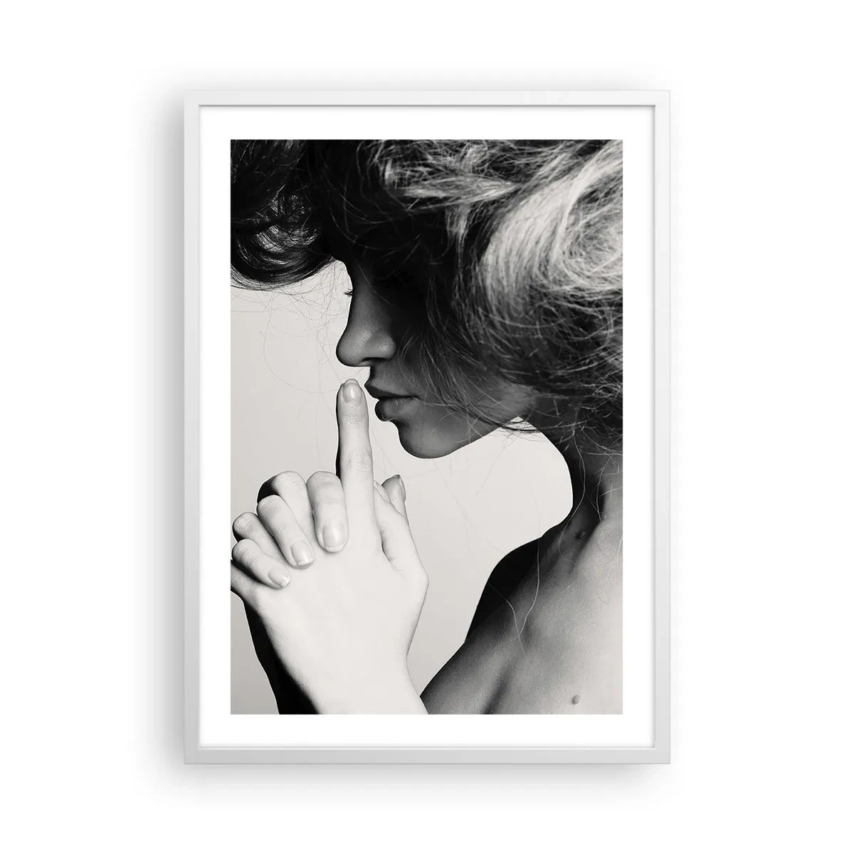 Poster in einem weißen Rahmen - Auf sich selbst hören - 50x70 cm