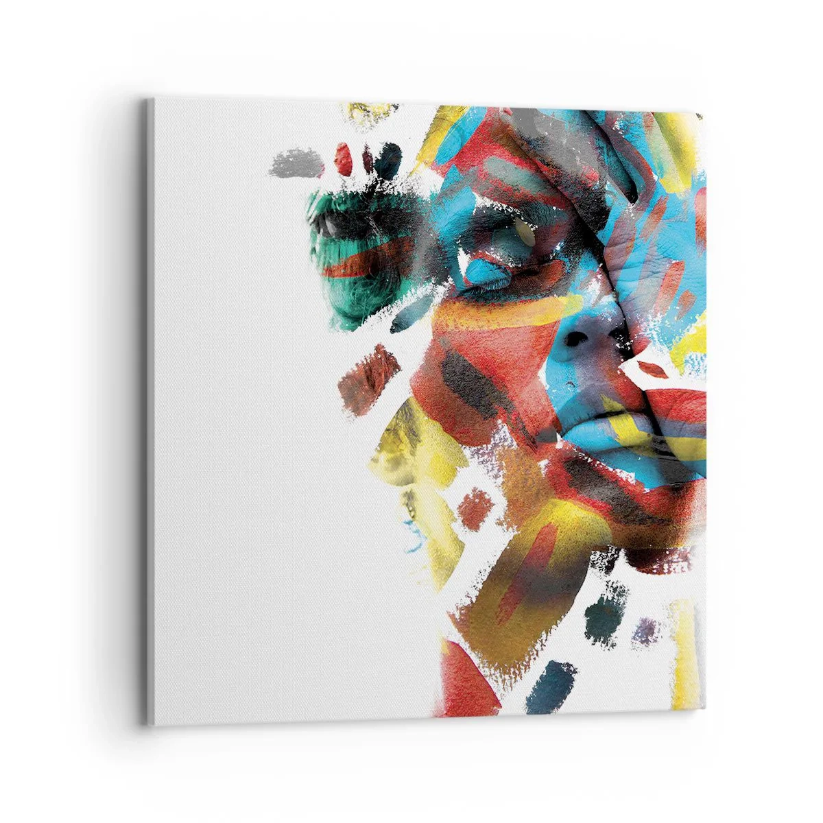 Bild auf Leinwand - Leinwandbild - Eine bunte Persönlichkeit - 70x70 cm
