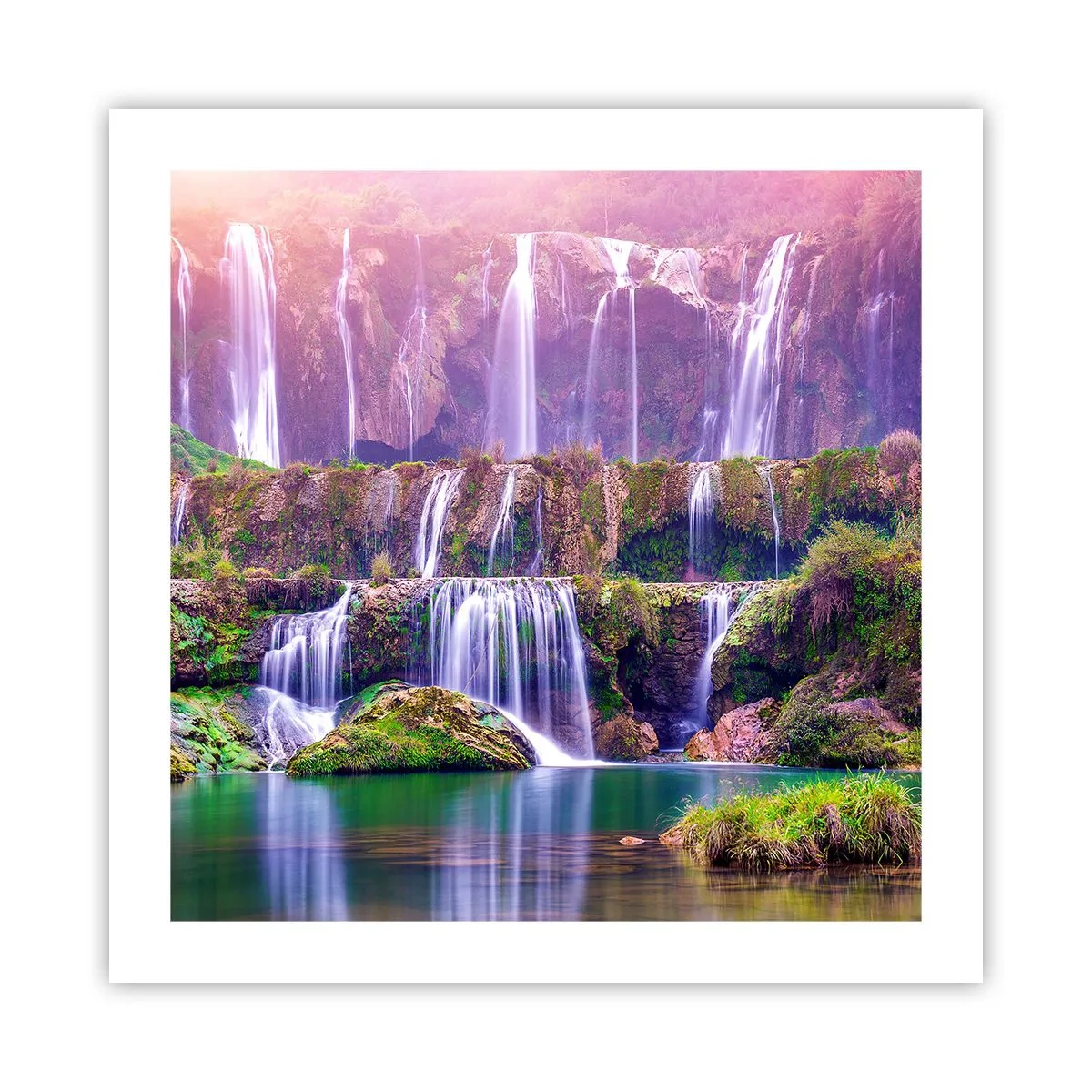 Poster - Treppe zum Himmel - 50x50 cm