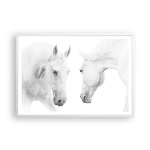 Poster in einem weißen Rahmen - Ist das Freundschaft...? - 100x70 cm