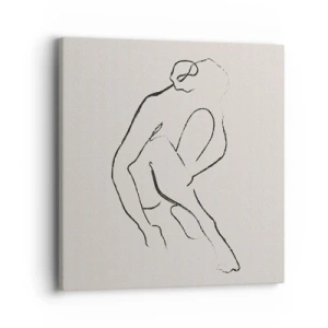 Bild auf Leinwand - Leinwandbild - Intime Skizze - 40x40 cm