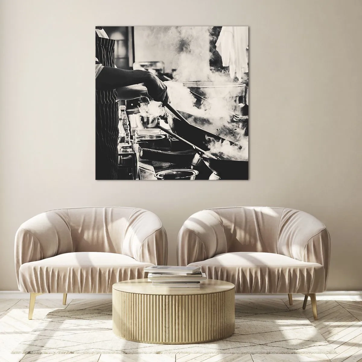 Glasbild - Bild auf glas - Alchemie der Aromen - 60x60 cm