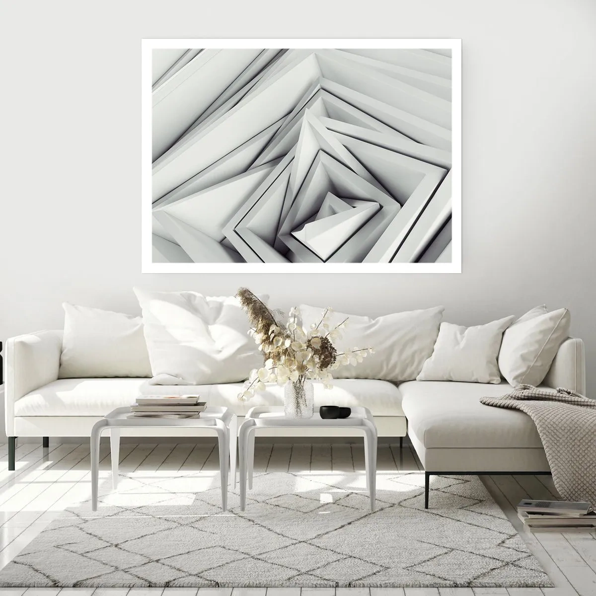 Poster - Spitzwinklige Knospen - 91x61 cm