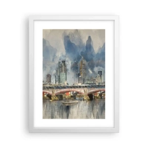 Poster in einem weißen Rahmen - London in seiner ganzen Pracht - 30x40 cm