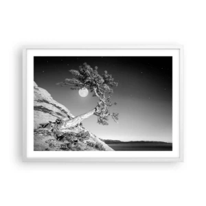 Poster in einem weißen Rahmen - Siegreiche Kämpferin - 70x50 cm