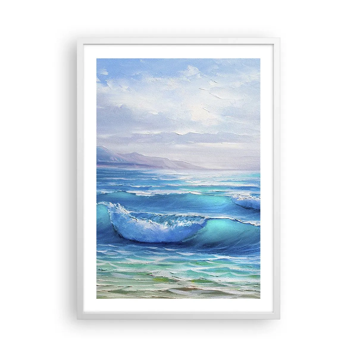 Poster in einem weißen Rahmen - Es bringt Erleichterung - 50x70 cm