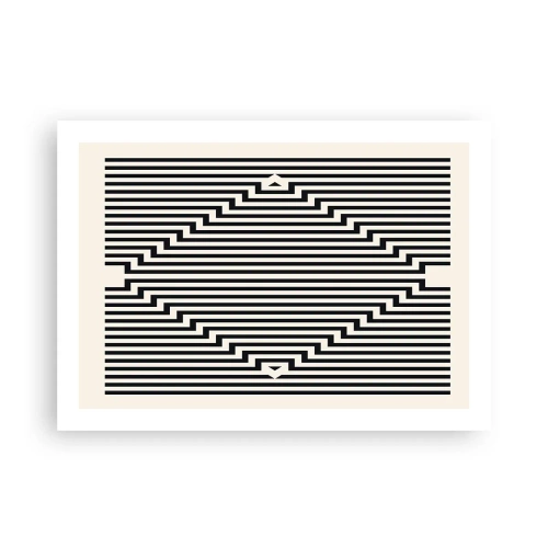 Poster - Geometrische Illusion - 70x50 cm