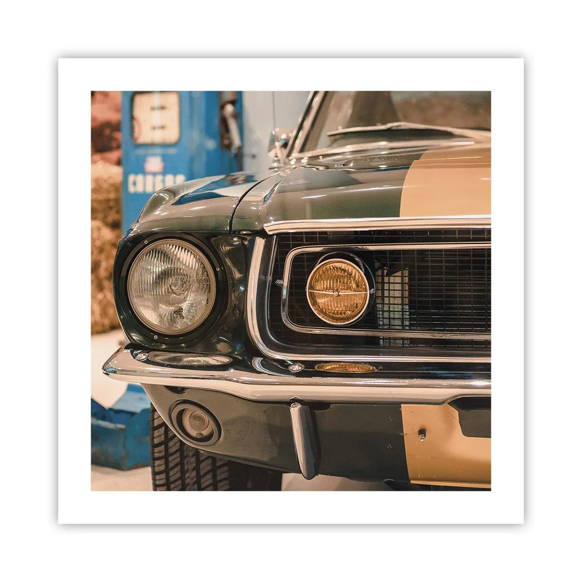 Poster - Treffen mit einer Legende - 50x50 cm