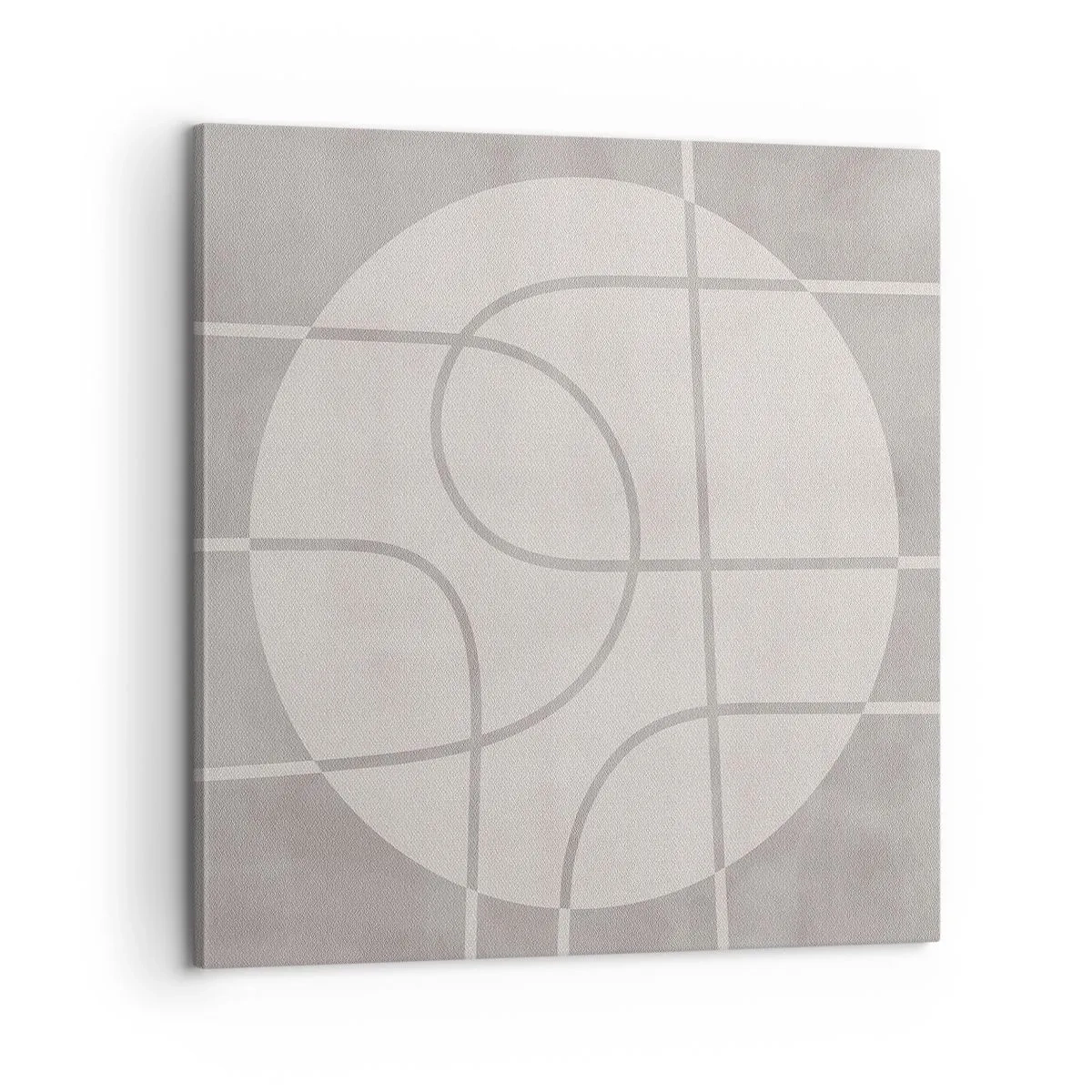 Bild auf Leinwand - Leinwandbild - Kreisförmig und geradeaus - 60x60 cm