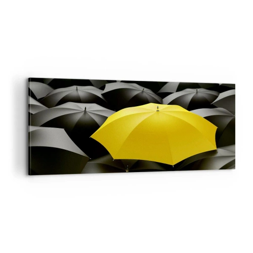 Bild auf Leinwand - Leinwandbild - Auf Wiedersehen Trauer - 100x40 cm