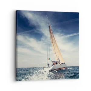 Bild auf Leinwand - Leinwandbild - Sie werden uns nicht einholen! - 30x30 cm