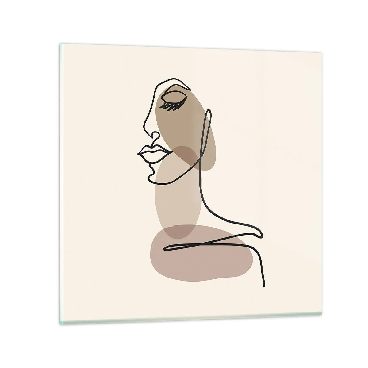 Glasbild - Bild auf glas - Sich selbst zugehört - 40x40 cm