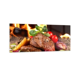 Glasbild - Bild auf glas - Von Hitze gezaubert - 100x40 cm