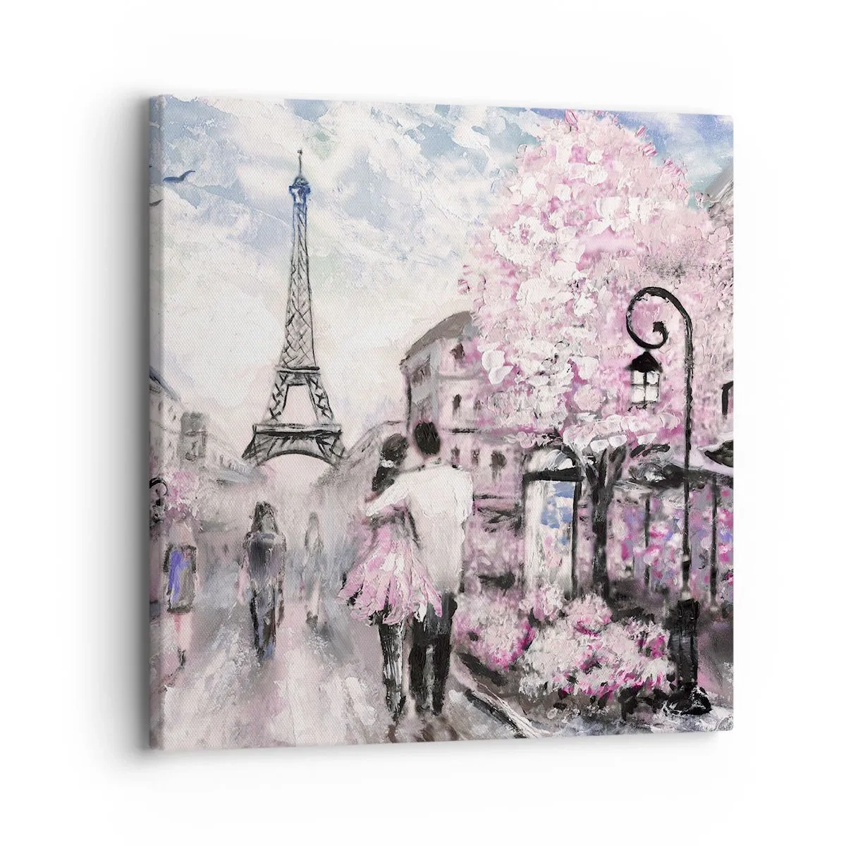 Bild auf Leinwand - Leinwandbild - Wie man sich verlieben kann, ist nur in ... - 30x30 cm