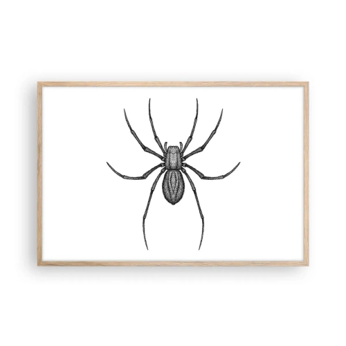 Poster in einem Rahmen aus heller Eiche - Beunruhigende Präzision - 91x61 cm