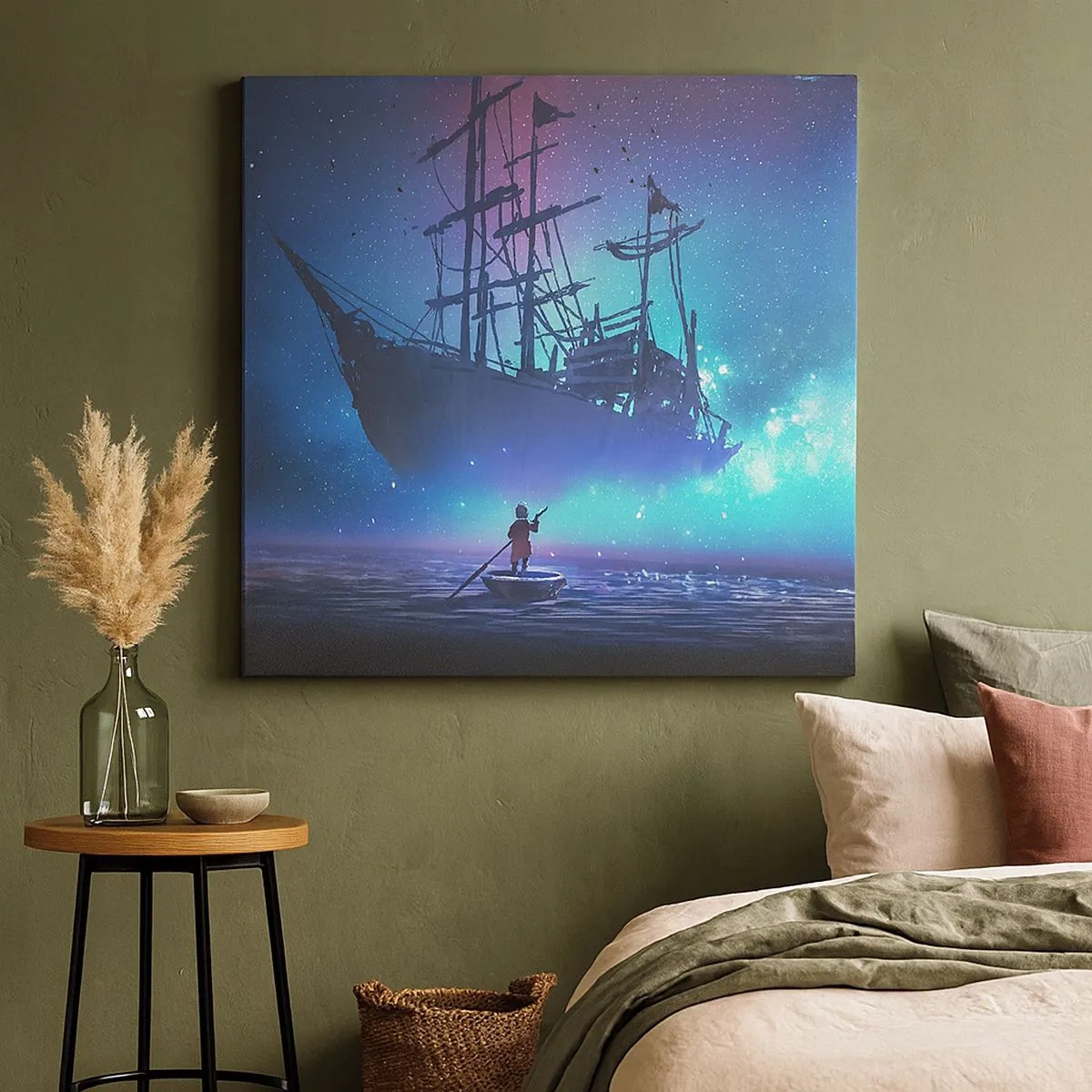 Bild auf Leinwand - Leinwandbild - Begegnung mit dem Mythos des Meeres - 30x30 cm