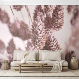 Maßgeschneiderte Fototapete Premium Sand - Scheinbar unauffällig - Getrocknete Blume, Blume, Wiese