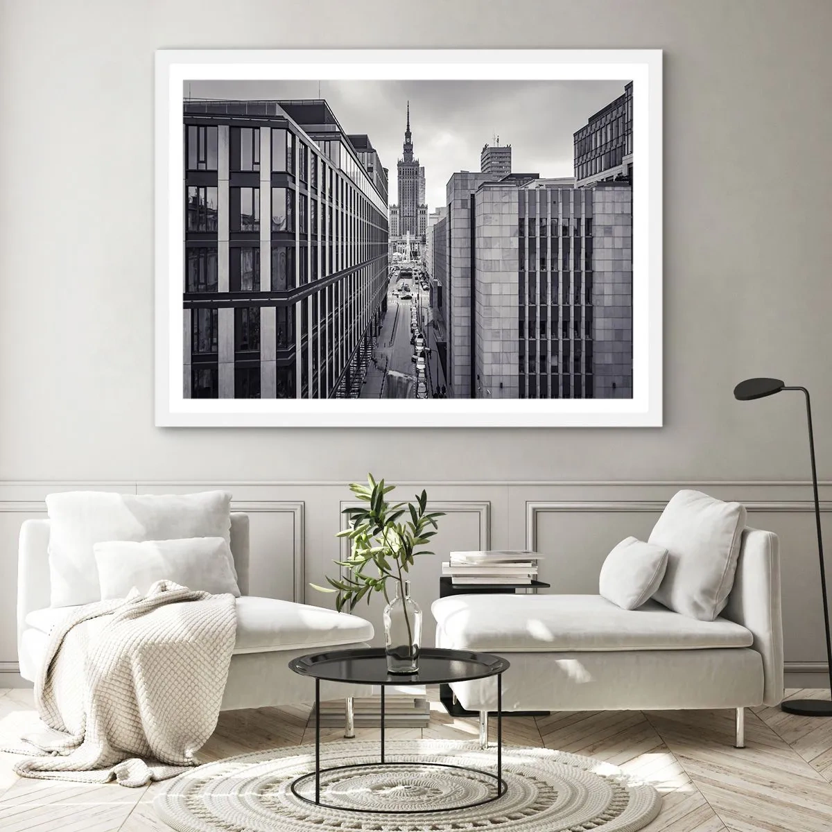 Poster in einem weißen Rahmen - Warschauer Tal - 50x40 cm