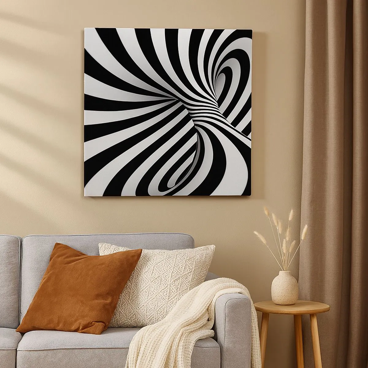 Bild auf Leinwand - Leinwandbild - Komposition: Tanzraum - 30x30 cm