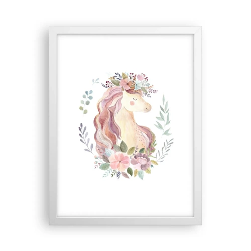 Poster in einem weißen Rahmen - Eine Einladung in die Welt der Märchen - 30x40 cm