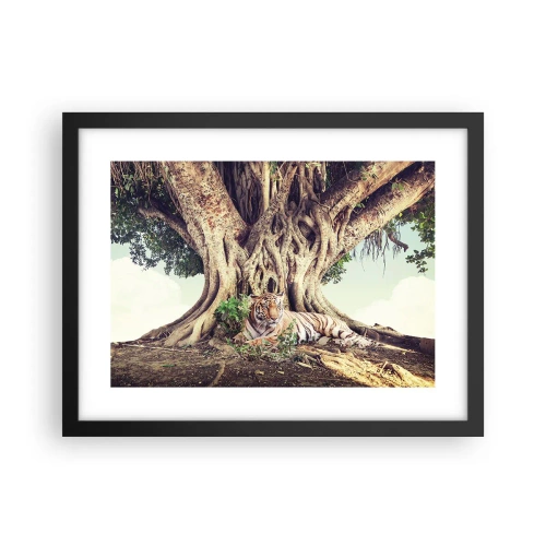 Poster in einem schwarzem Rahmen - Blick aus dem Buch Genesis - 40x30 cm