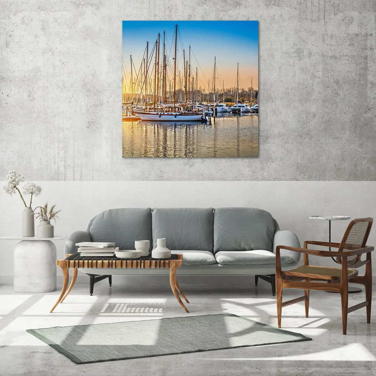 Glasbild - Bild auf glas - Der Wind muss auch schlafen - 60x60 cm